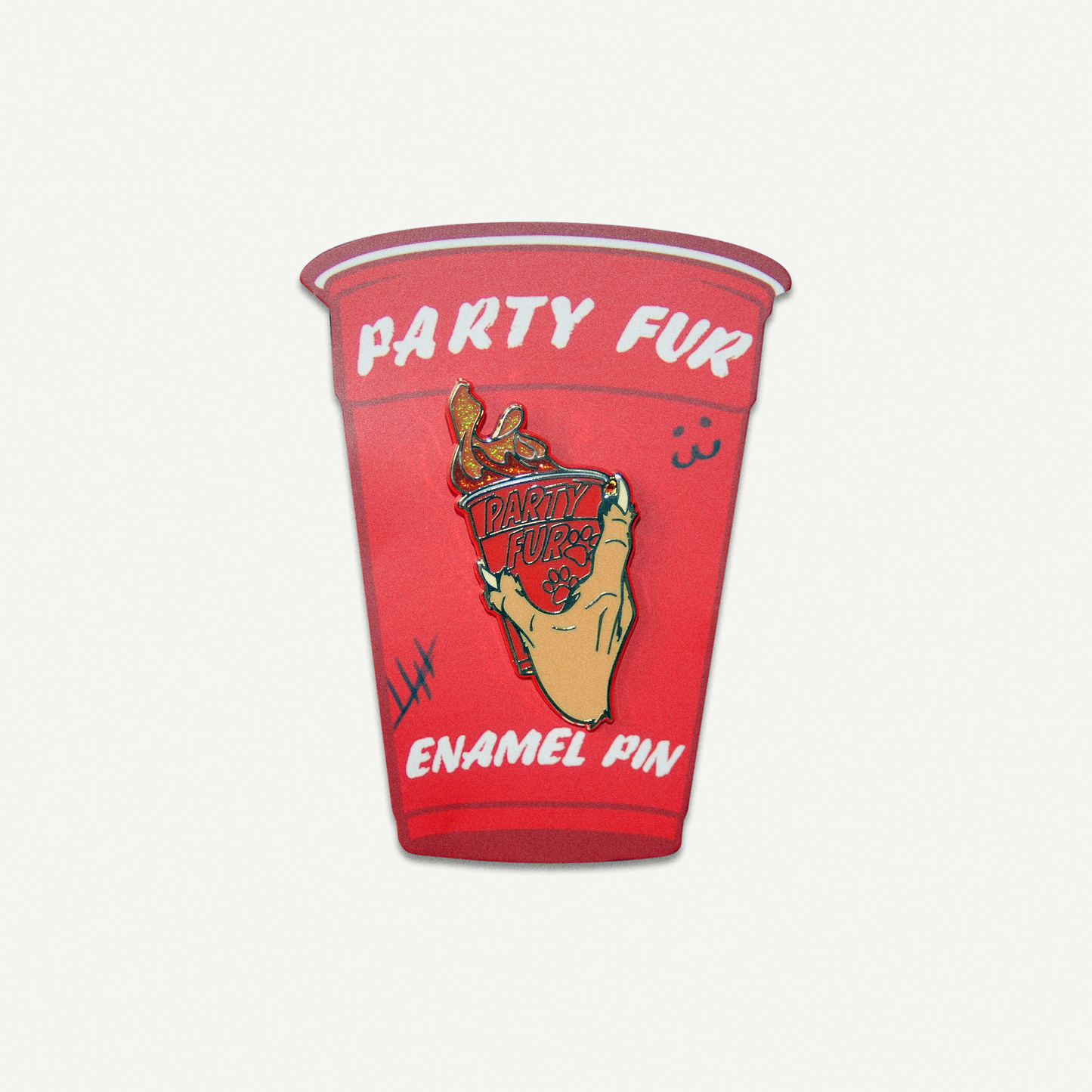 Party Fur Enamel Pin