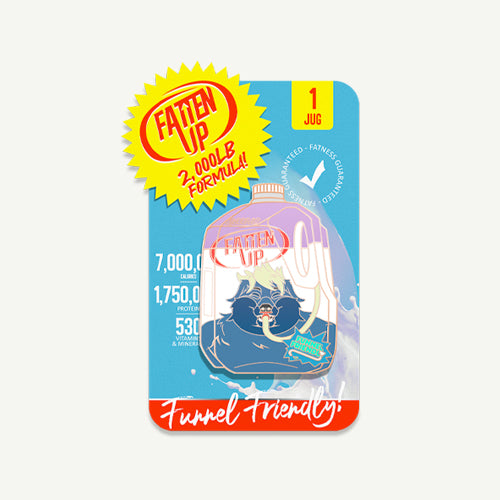 Fatten Up: 2,000lbs Enamel Pin